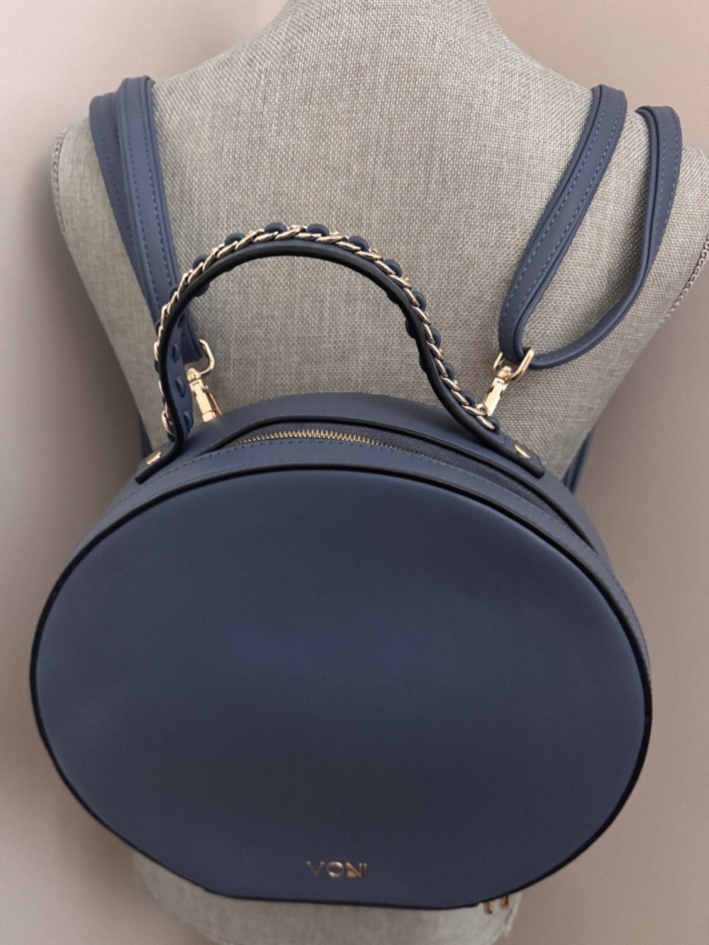 Voni Leather convertible strap handbag